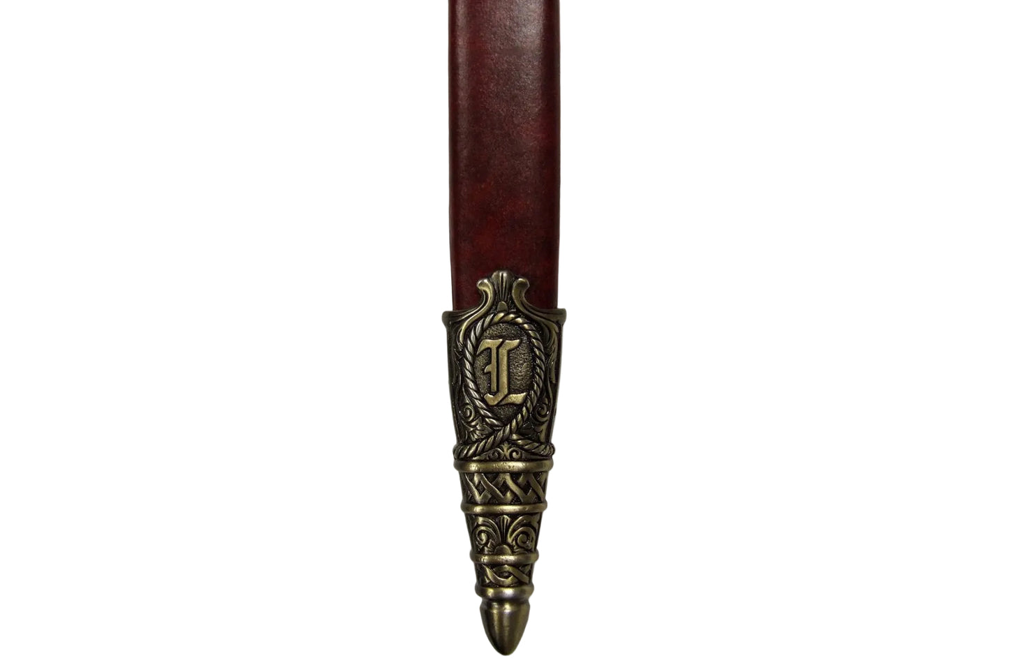 Richard the Lionheart dagger scabbard tip and initial detail