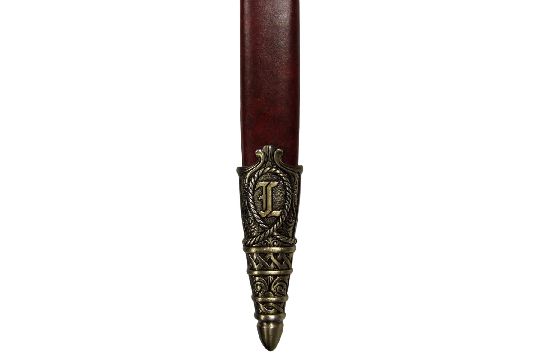 Richard the Lionheart dagger scabbard tip and initial detail