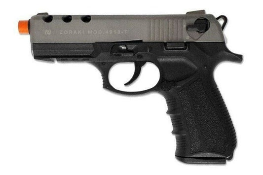 ZORAKI 4918 9MM Semi-Auto Blank Prop Gun In Fume - TCN VAULT