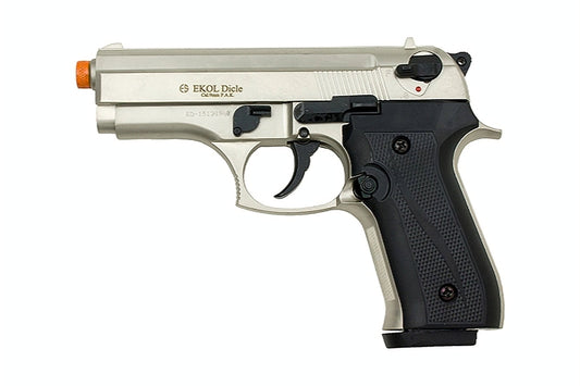 EKOL Dicle 8000 9mm Semi-Auto Blank Prop Gun in Satin - TCN VAULT