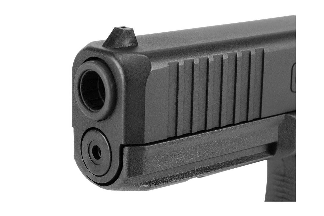 Right side profile of Glock 17 MOS blowback CO2 powered .177 steel BB air pistol