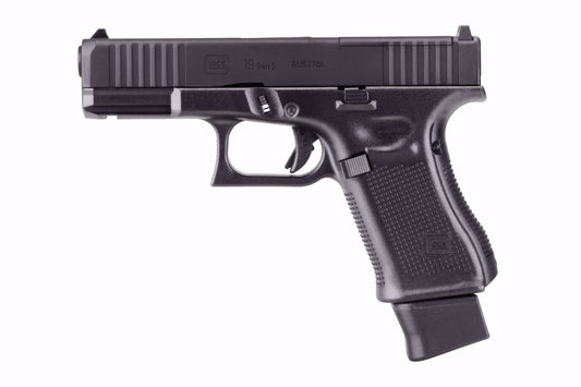 Glock 19 Gen5 MOS .177 BB pistol full side view CO2 blowback replica