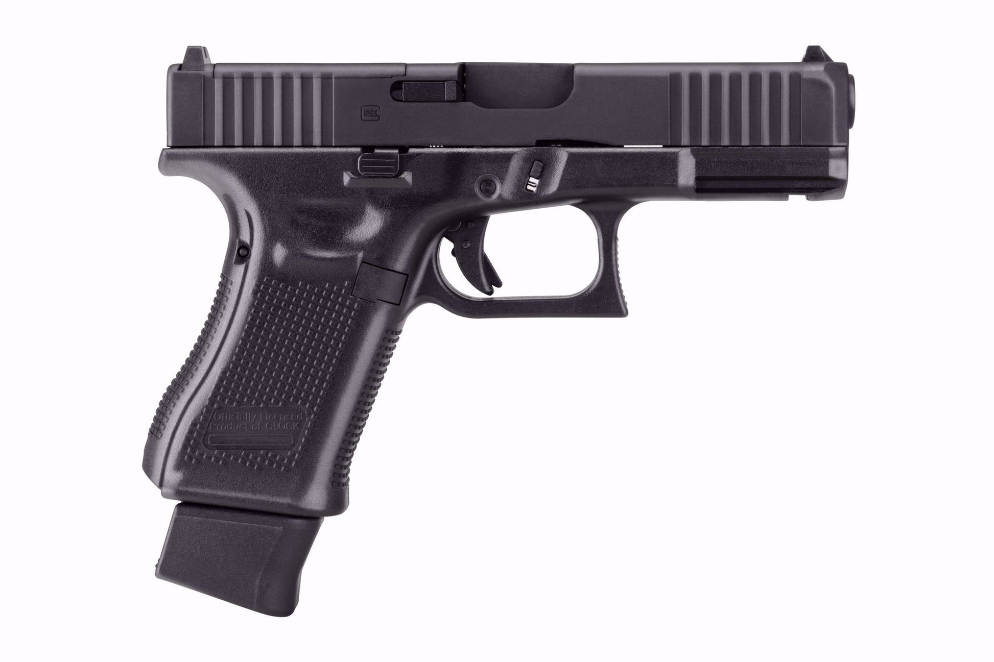 Glock 19 Gen5 MOS blowback BB pistol angled full profile realistic replica