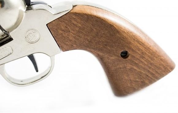 Bruni 1873 Fast Draw Blank Firing Revolver In Nickel - TCN VAULT