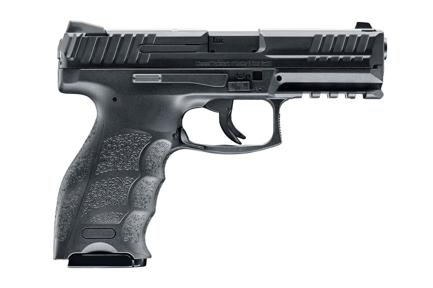 Heckler Koch HK VP9 .177 caliber CO2 blowback BB gun with realistic full size design