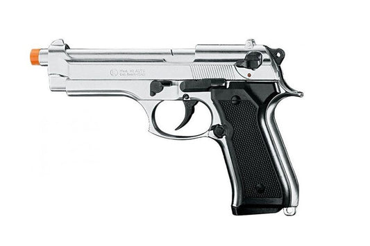 Kimar model 92 front firing blank gun in a nickel finish
