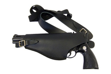 leather shoulder holster with the denix python inside