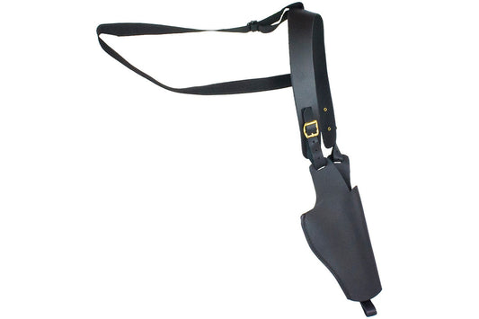 Leather shoulder holster full view adjustable harness design