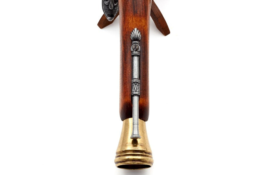 Flared muzzle detail on left handed pirate blunderbuss replica
