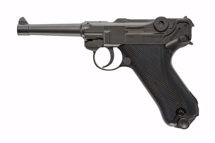 Legends Luger P08 .177 BB pistol full metal CO2 replica full side view