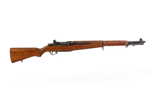M1 Garand thirty caliber replica rifle full length view for collectors and reenactors