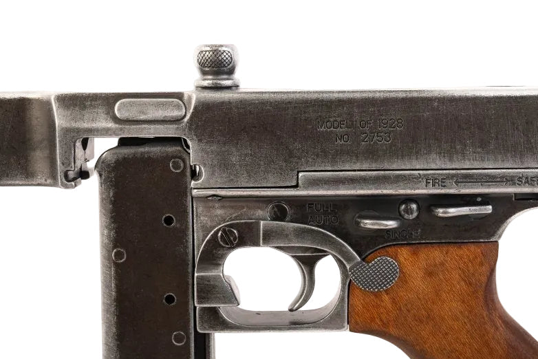 M1928 U.S. Submachine Gun military version replica with historically accurate finish for display and film use