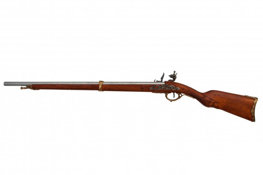 Napoleon hunting rifle 1807 flintlock replica with brass fittings and wooden stock
