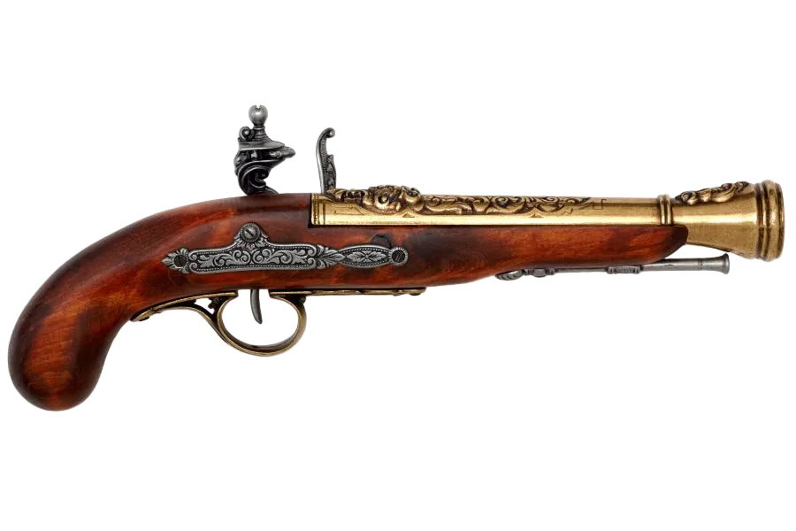 Left handed pirate flintlock blunderbuss replica side profile