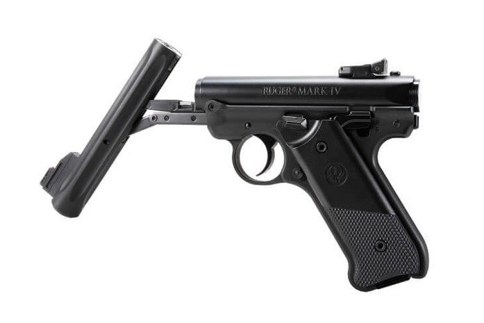Ruger Mark IV pneumatic pellet air pistol full length profile view
