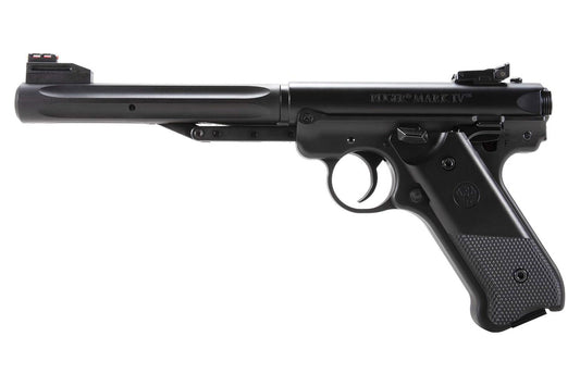 Ruger Mark IV break barrel .177 caliber pellet air pistol side profile
