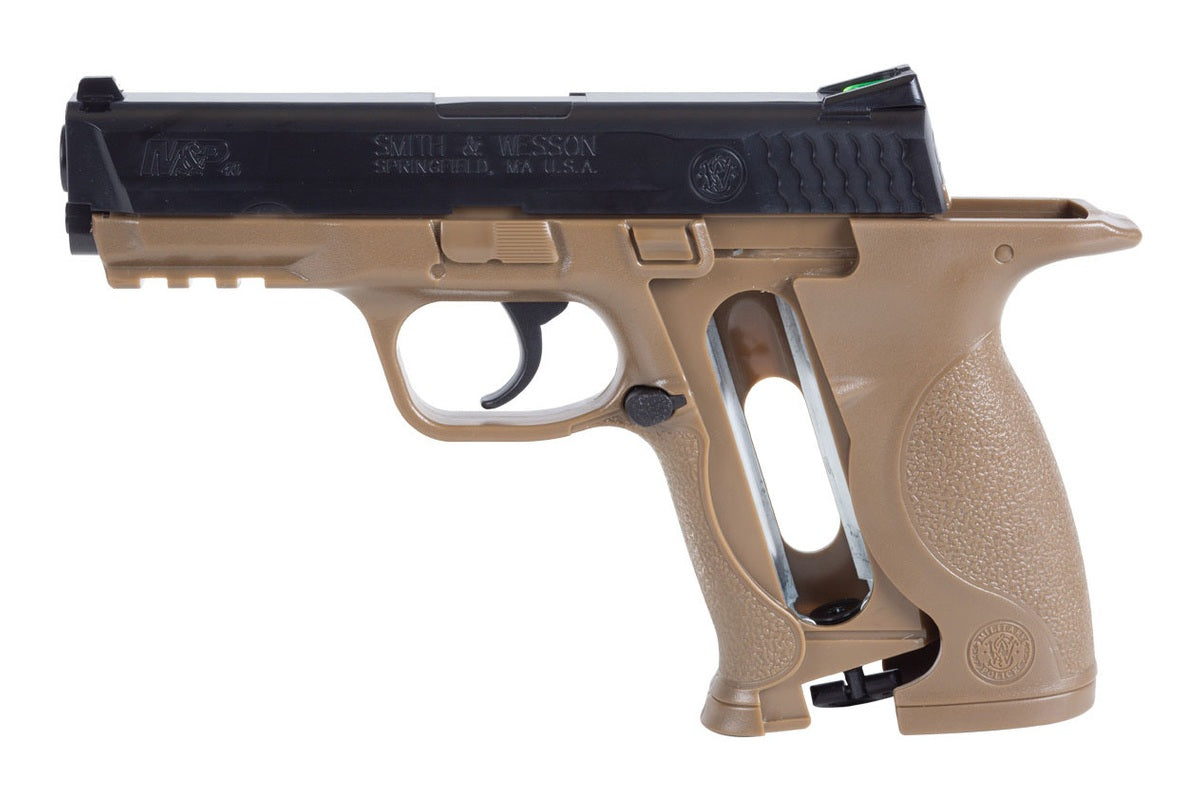 Smith and Wesson MP40 BB gun grip texture detail for secure handling