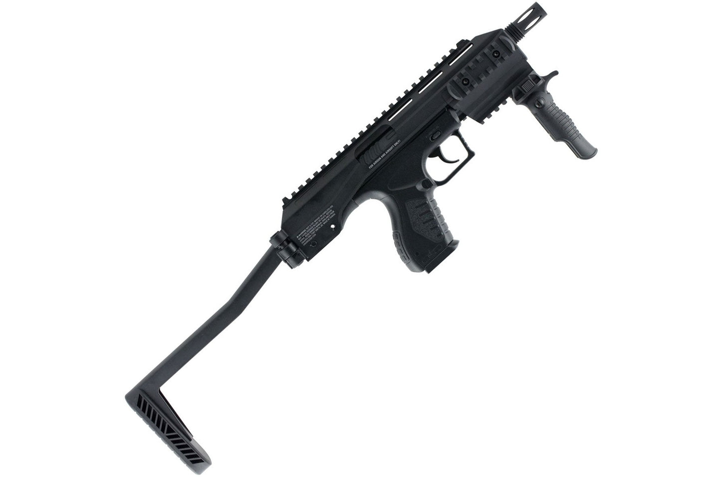 TAC Carbine BB gun left side showing tactical frame and rail system