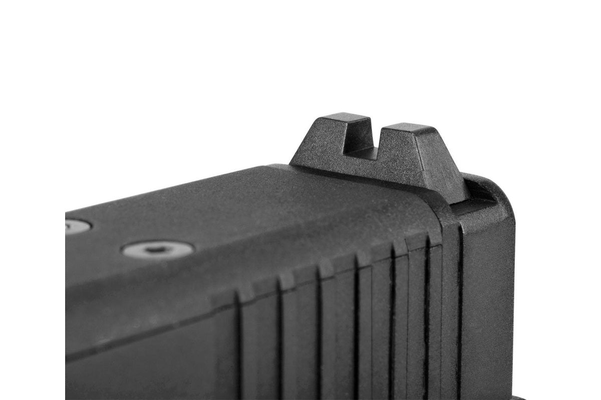 Right side profile of Glock 17 MOS blowback CO2 powered .177 steel BB air pistol