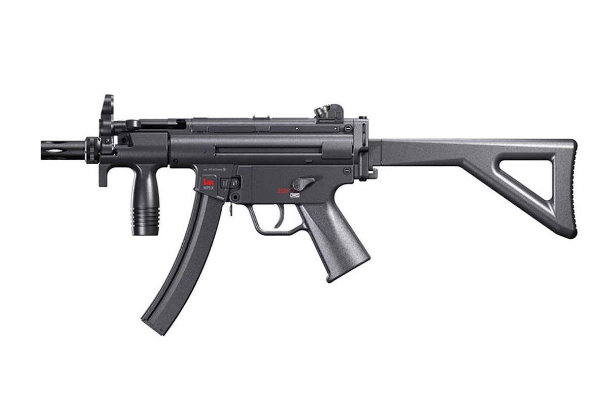 Umarex HK MP5 K PDW BB rifle close up of trigger and receiver detail