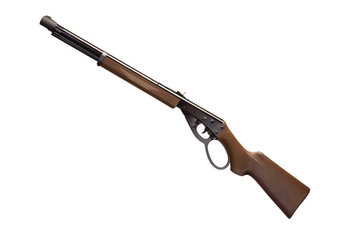 Wood stock detail on Umarex Marlin .177 BB air rifle
