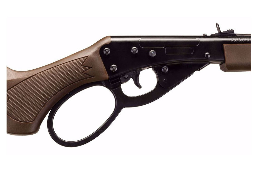 Trigger and guard close up on Umarex Marlin lever action rifle