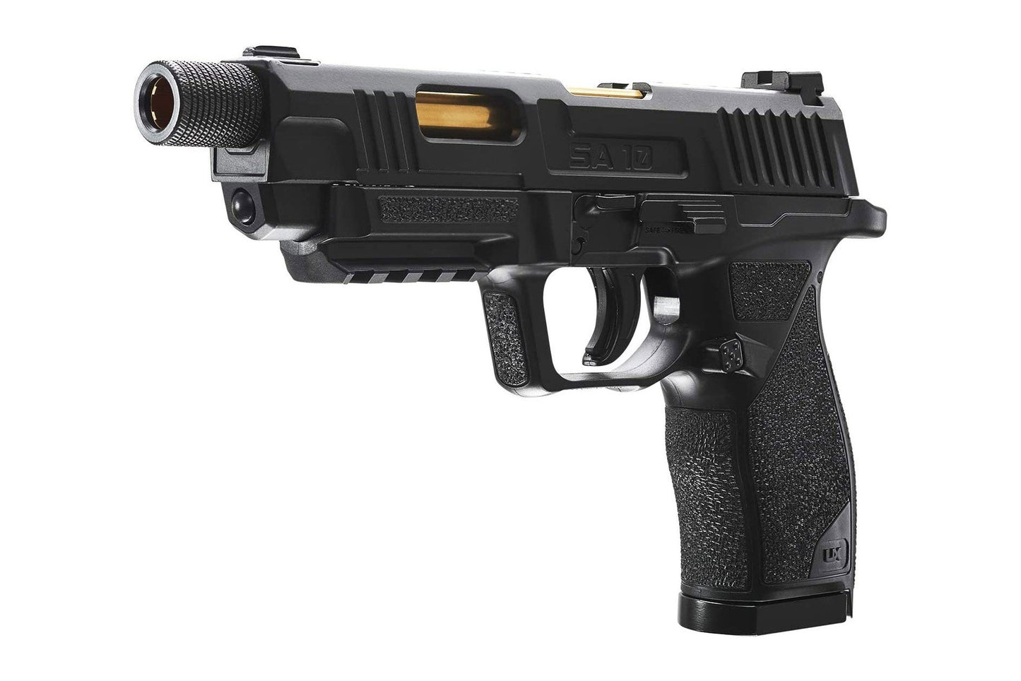 Close up of Umarex SA10 blowback action and slide detail
