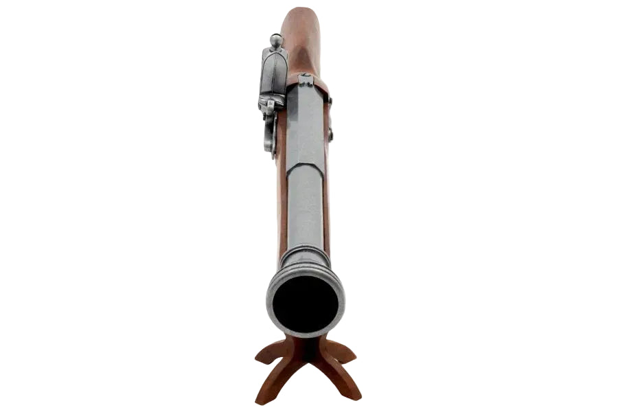 Wood stock grip on pirate boarding blunderbuss