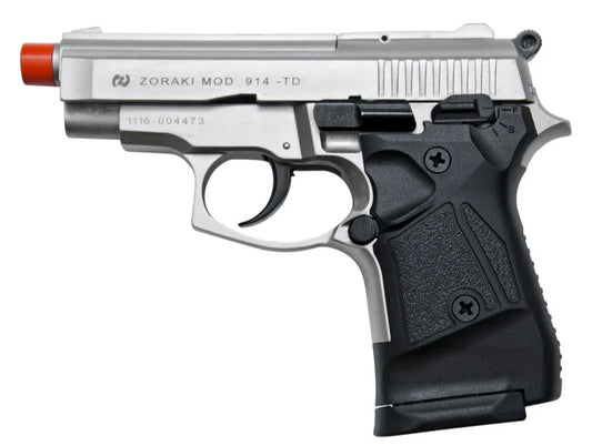 Zoraki M914 9mm Automatic Front Firing Blank Gun in Satin